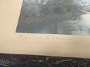 An Antique Hand Tinted Photograph Signed Wallace Nutting 'Rippling Into Silence'