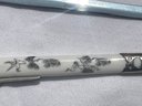 Asian Metal And Enamel Boading Balls And Letter Opener