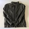 A Womens Friitala Black Leather Jacket - Size 6