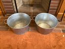 Pair Of Galvanized Buckets