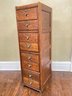 An Antique Oak Card Catalog File Drawer - Ripe For Adaptive Use!