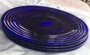 Set Of 4 Bormioli Rocco Forum Saphir Cobalt Blue 10' Plates