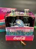 Vintage Super Bowl XXVIII Commemorative Coke Bottles With  Glasses