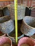 Color Woven Round Basket Lot