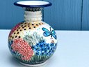 Handmade Polish Pottery Small Vase UNIKAT Signed