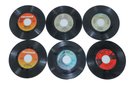 6 Vinyl Records 45RPM Including Journey & Gary Numan