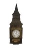Advertising Pairing, Abercrombie & Fitch Wall Clock With Vintage London Fog Big Ben Replica Clock