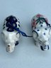 Handmade Polish Pottery Elephant Ornaments UNIKAT Signed