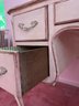 Pop Of Pink - Baker Louis XV Style Wood Desk And Chair