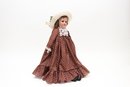 Antique Armand Marseille German Bisque Doll  With Brown Eyes  With  Polka Dot Dress
