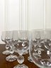 (10) Beautiful Crystal Wine Glasses