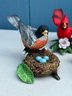 Group Lenox Fine Porcelain Hand Painted Birds - All Have Small Chips