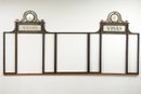 A 19th Century Brass Customs Or Immigration Counter Frame - Likely From NYC Pier