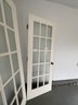 A Set Of Double Interior Doors - 15 Lites - Brass Hardware