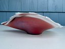Large Hand Blown Glass Conch Shell Dish