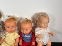 FOUR VINTAGE BABY DOLLS BY GERBER AND IDEAL FROM THE '50S - '70S