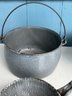 Collection Of Antique Gray Graniteware