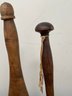 Antique Carved Wood Kitchen Implements
