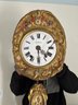 An Antique French Comtoise Morbier - Wag On The Wall Clock - Brass Repousse