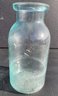 WHITALLS 1861 Patent Dated Fruit Canning Jar In Aqua Blue