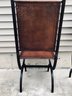 Leather And Metal Chairs - Set Of 4
