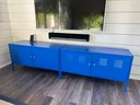Blue Low Locker Storage Cabinets With Key (1 0f 2)