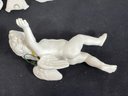 LOT OF BISQUE WHITE ANGEL FIGURINES