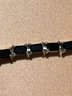 Beautiful Sterling Silver Bracelet With Black Stones