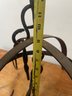 A Vintage Wrought Iron Hanging Pot Or Utensil Rack