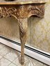 Antique Carved Giltwood Marbletop Console