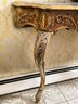 Antique Carved Giltwood Marbletop Console