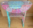 Drop Leaf Paint Decorated Stand