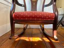 Victorian Bentwood Marquetry Inlay Rocking Chair