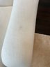 A Gorgeous Designer 84' Tight Back 3 Cushion Slope Arm Sofa In Off White