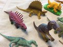 Large Lot Of Dinosaur Play Toys - L