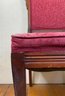 Victorian Eastlake Deep Cardinal Red Upholstered Seat And Back Chair