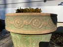 Trio Of Mixed Clay Garden Pots