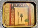 Vintage Decoupage Tin Serving Tray 'The American Home'
