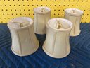 4 Small Off White Matching Shades For Wall Sconces