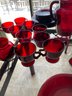 Collection Of Ruby Glass Dishware.