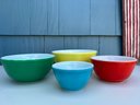 Vintage Pyrex Primary Colors Mixing Bowls