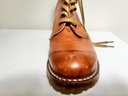 Lace Up Boots Women's Size 9 Leather Stacked Heel - Possible Free Bird By Steven