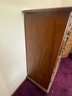 Vintage Wood Armoire  With Dovetailed Drawers