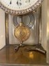 French Japy Freres Brass And Glass Regulator Clock