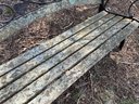 Park Bench Metal And Wood