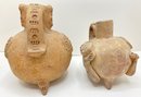 3 Pre-Columbian Ceramic Vessels & One Standing Figure