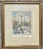 First Snow, Signed Color Etching, Hans Figura, Artist Proof Ed. Ltd.