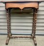 Victorian Side Table With Drop Finial Decorations