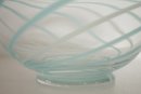 Circular Hand Blown Glass Bowl Signed & Dated