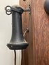 An Antique Oak Wall Phone